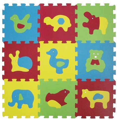 Ludi Interactive Kids Floor Puzzle with Animals 9 Pieces