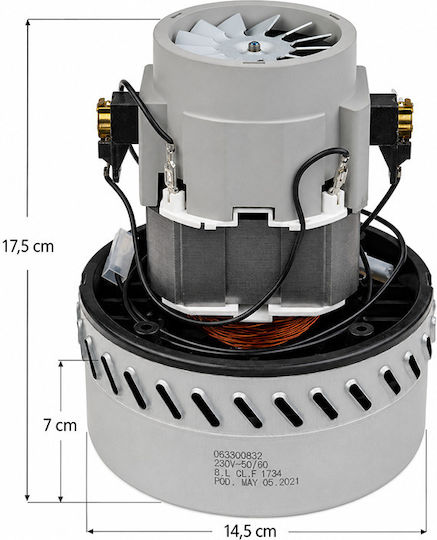 Μοτέρ Σκούπας Αqua Vac Μακρύ 1200w Γενικής Χρήσης