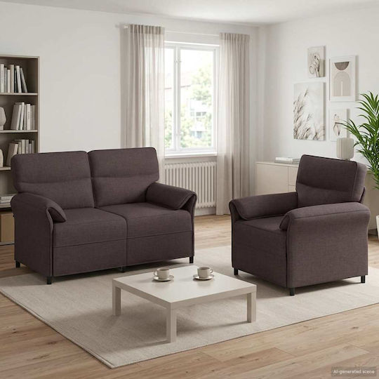 vidaXL Wohnzimmermöbel-Set Offenes 2-Sitzer & Sessel