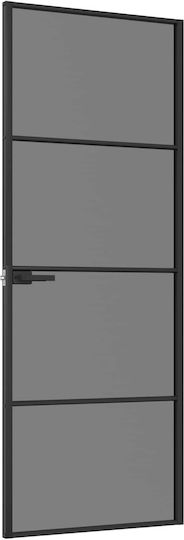 Vidaxl Εσωτερική Πόρτα 76 X 201,5 Cm Θρυμματισμένο Γυαλί Αλουμίνιο