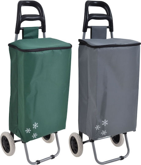 Stoff Einkaufswagen Gray 35x28x92cm