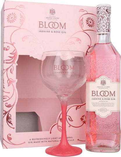 Bloom Jasmine & Rose Gin 700ml + Glass
