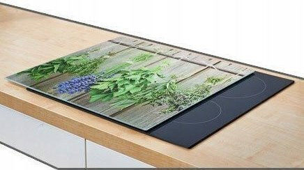 Zeller 26301 Decorative Glass Panel 56 X 50 X 2 Cm Herbs Plastic Surface