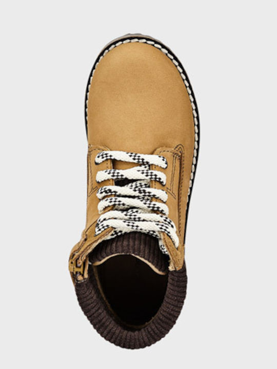 Leder Kinderstiefel Gelbe