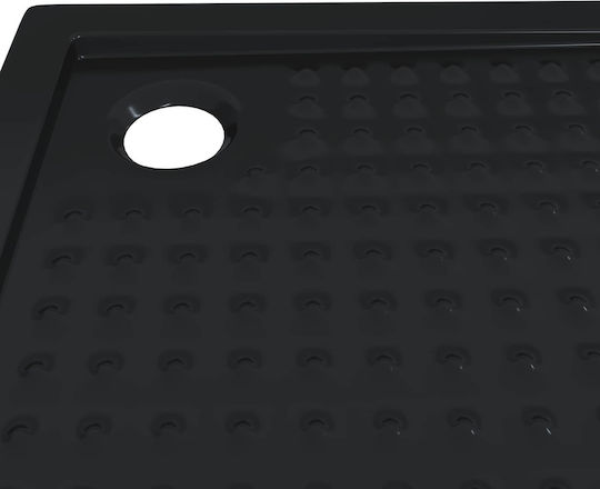 vidaXL Square Acrylic Shower Tray 90x90cm Black