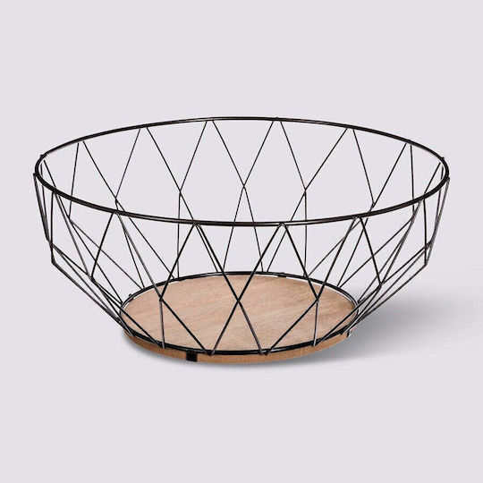 Secret de Gourmet Плодова кошница Метал Черен 28x28бр Secret de Gourmet Плодова кошница Метал Черен 28x28бр