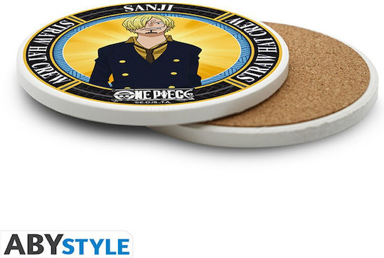 Sanji Coaster Ceramic Black 10cm 4 Pieces