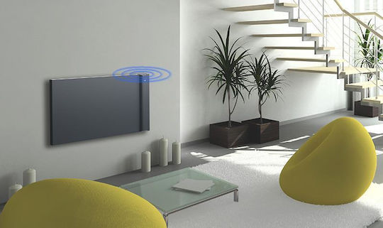 Radialight Klima 10 Convector Electric De Perete 1000W Cu Termostat Electronic Și WiFi 79x50,4cm Gri