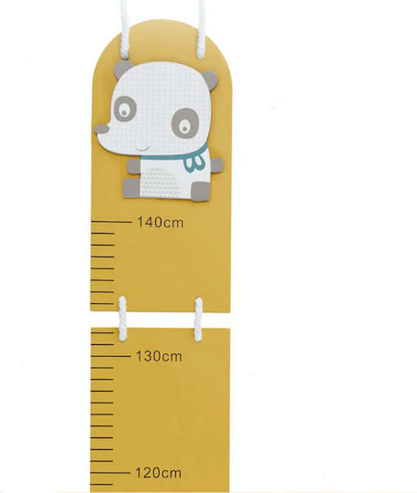 Bieco Wooden Growth Chart Yellow