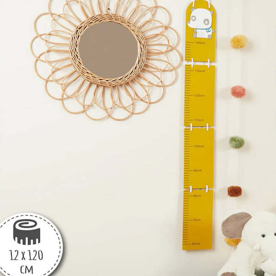 Bieco Wooden Growth Chart Yellow