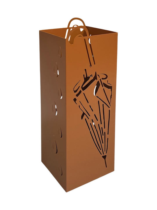 TnS Regenschirmständer Metallisch Braun 16x16x49cm 1Stück TnS Regenschirmständer Metallisch Braun 16x16x49cm 1Stück