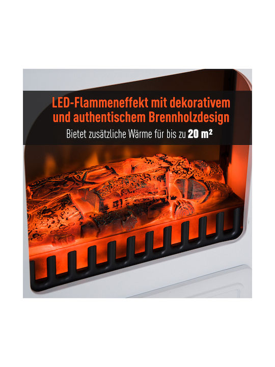 HomCom Επιδαπέδιο Ηλεκτρικό Τζάκι 1850W