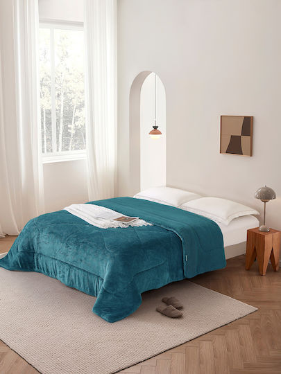 Viopros Duvet Cover Single 160x220cm Montana Petrol Blue 770 GSMGsm