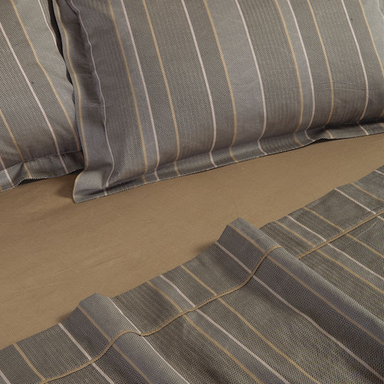 Nef-Nef Homeware Завивка Супер двойна 240x230см Draft Сива