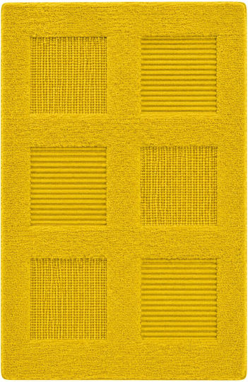 Texi Bath Бански килим Памук Правоъгълена Window Жълт 60x90бр