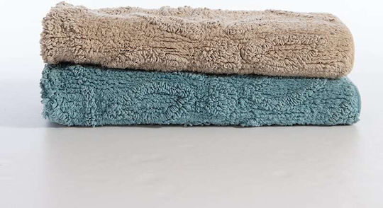 Nef-Nef Homeware Badematten Baumwoll-Pad Anthem Beige 50x80cm Verschiedene Farben