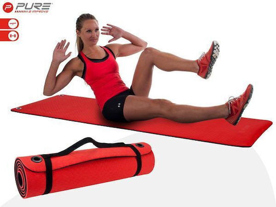 Pure2Improve Exercise Mat Red (173x61x1cm)