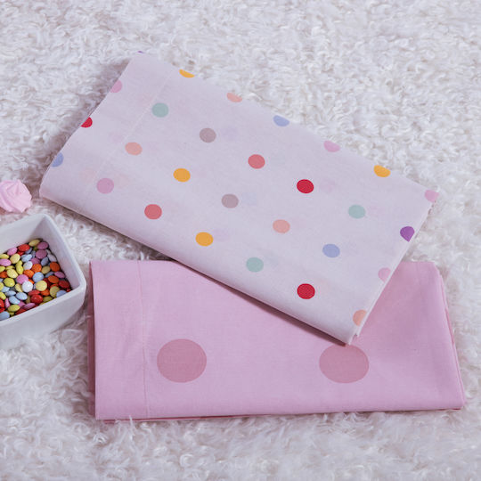Nef-Nef Homeware Baby Bettlaken Set Dots 70x120cm