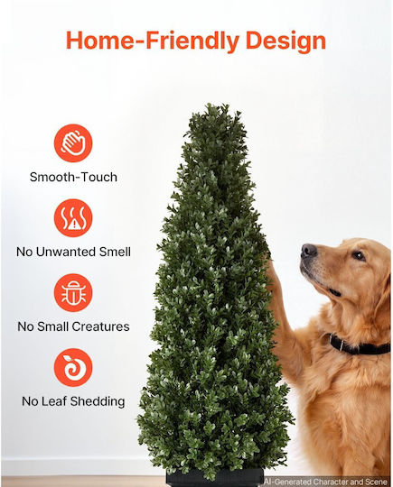 Vevor Изкуствено Дърво Boxwood Topiary 1000 Мм Комплект 2 Бройки