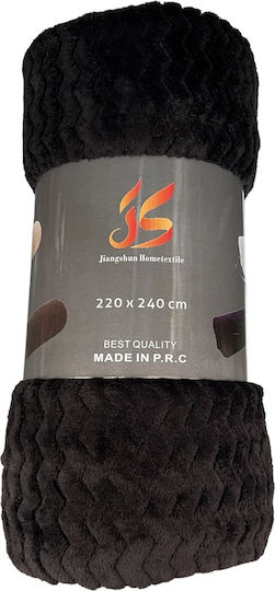 Fleece-Decke Doppel 220x240 Blnk-z-schwarz Fleece-Decke Doppel 220x240 Blnk-z-schwarz