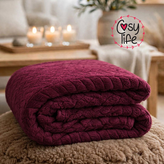 Zic Zac Ii Samtige Decke Moni 160x210cm Koralle