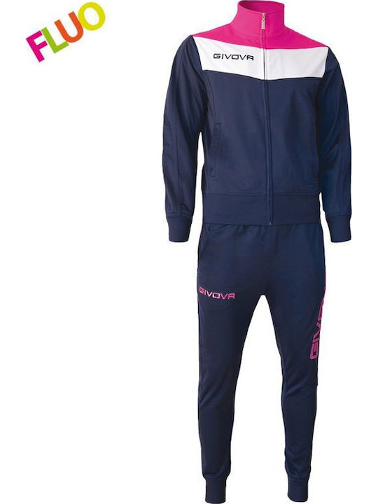 Herren-Sweatpants Glänzendes Sweatpants Set Mit Elastik Blau