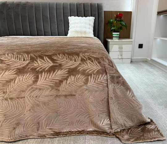 Chios Hellas Piqué Decke Doppel 200x220cm Braune 35245KA