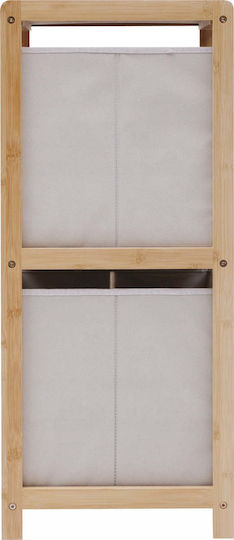 Επιδαπέδια Ραφιέρα Μπάνιου Ξύλινη 34.7x33x77.5cm Λευκή