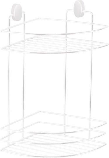 Metalife Стенен Рафт за баня Метален 18x18x32.5см