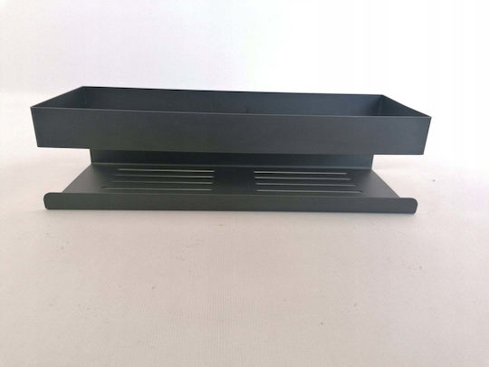 Wenko Turbo-Loc An der Wand montiert Badezimmerregal Metallisch mit 1 Regal 30x4.5x8cm
