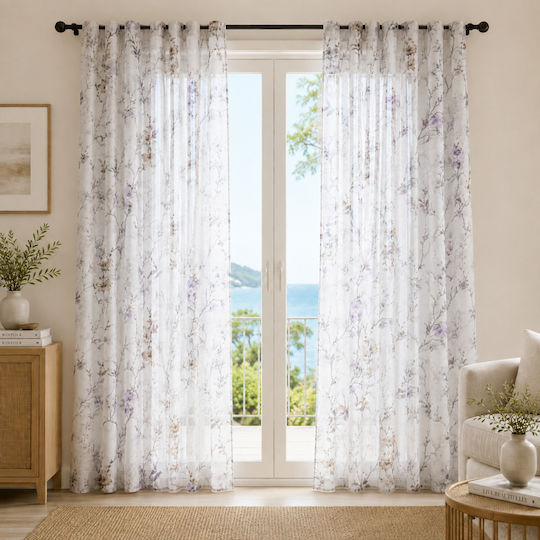 My Home Luxury Κουρτίνα με Τρέσα Μωβ 270x270εκ. My Home Luxury Κουρτίνα με Τρέσα Μωβ 270x270εκ.
