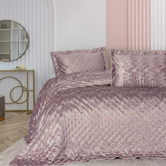 Cottonbox Paturi & Cuverturi Pat Module King Size Roz Pudră 250x240cm 3 Bucăți
