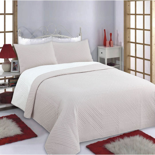 Silk Fashion Lines Σετ Υπέρδιπλο Beige 220x240cm 3τμχ Silk Fashion Lines Σετ Υπέρδιπλο Beige 220x240cm 3τμχ