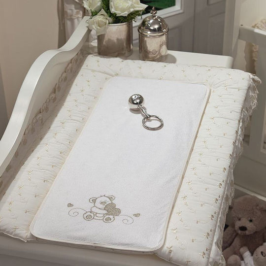 Funna Baby Στρωματάκι Lovely Bear από Ύφασμα Cream 50x80cm