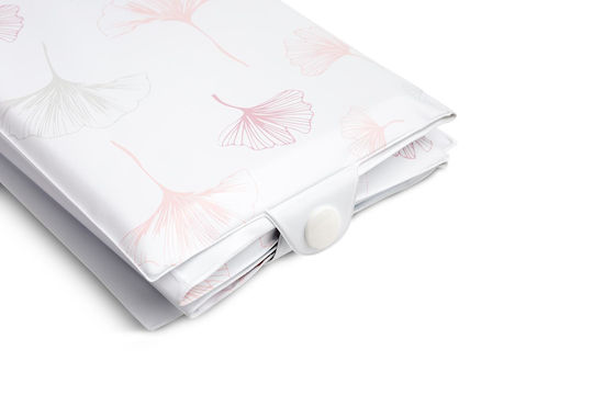 Sensillo Tragbare Wickelauflage aus Stoff Botanic Rosa 58x40cm