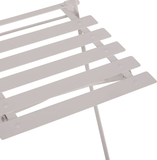 Zappeion Chair Metallic Sophie White 2pcs 33x44.5x35cm