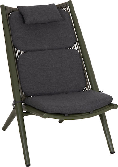 Gartenstühle Aluminium Olive Grüne 61x54x87cm