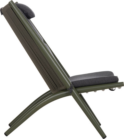 Gartenstühle Aluminium Olive Grüne 61x54x87cm