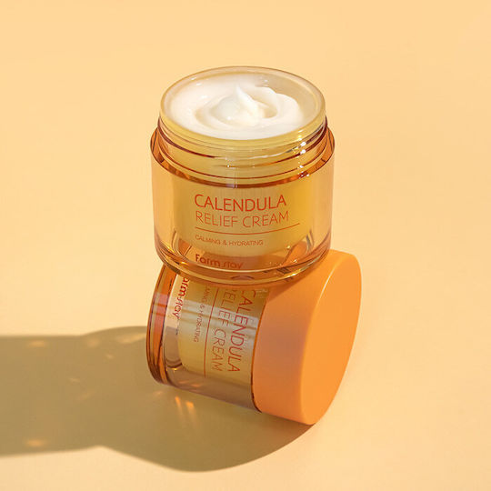 Farm Stay Calendula Relief Cremă de Fata Hidratare de Zi cu Acid Hialuronic 80ml
