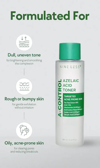 Nine Less A-control Azelaic Acid Toner 150ml