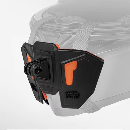 Suport cameră Gopro pentru cască moto Motowolf – suport universal pentru bărbie gri