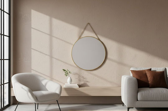 C37008250 Gold Wall Mirror Diameter 29cm C37008250 Gold Wall Mirror Diameter 29cm