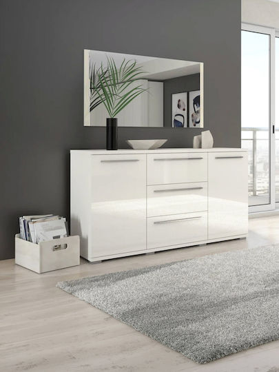 Polihome Realm Καθρέπτης Τοίχου με Μπεζ Ξύλινο Πλαίσιο 65x123cm