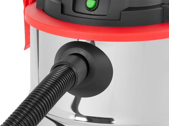 SGTT Aspirator Umed-Uscat 1200W cu Recipient Inoxidabil 20lt Gri
