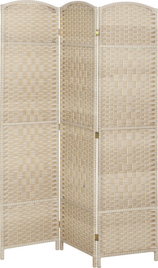 HomCom Paravan Decorativ Pliabil Din Lemn 135x180cm