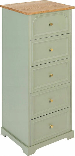 Sertar De Depozitare Din Lemn Cu 4 Sertare L45xL39xÎ113cm