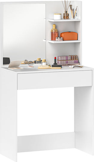 Makeup Dressing Table White 75x40x137cm Makeup Dressing Table White 75x40x137cm