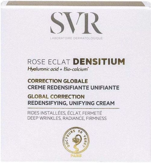 SVR Laboratoire Densitium Rose Eclat Global Correction Anti-Aging Face Cream with Pink Pigments for Even Tone & Radiance 50ml