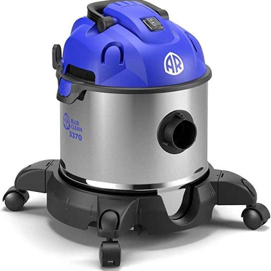 Прахосмукачка за мокро/сухо почистване 1400W с инокс контейнер 20lt син