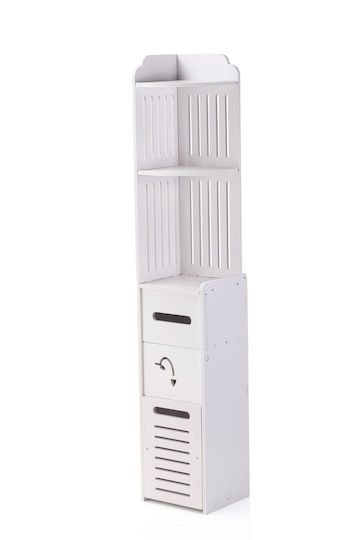 Cyclops 4101607 Bathroom Column Cabinet Floor 22x20x120cm White